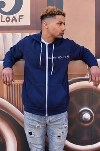 Bambino Navy Zip-Up Hoodie