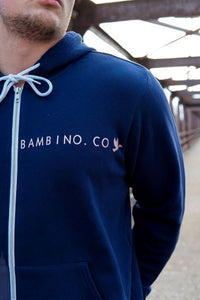 Bambino Navy Zip-Up Hoodie