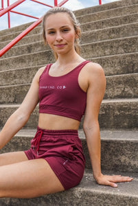 Women Burgundy Active Sport