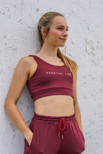 Women Burgundy Active Sport